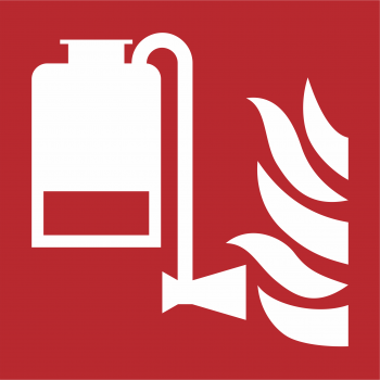 Brandschutzzeichen F010 nach DIN ISO 7010 - 100mm